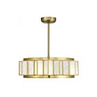 Savoy House Gideon 28-FD-690-322 28" Warm Brass 25W Ceiling Fan