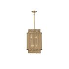 Savoy House Ashburn 3-1773-6-320 6-Lights 360W Warm Brass and Rope Pendant