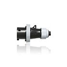 Leviton 530P5WLEVA 30 Amp Pin & Sleeve Plug Nsf-Black