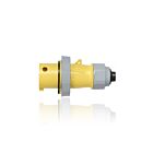 Leviton 330P4WLEVA 30 Amp Pin & Sleeve Plug Nsf-Yellow