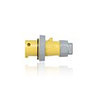 Leviton 330P4WLEV 30 Amp Pin & Sleeve Plug-Yellow