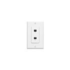 Leviton 40144-W 6P4C White Phone-Jack W/Plate