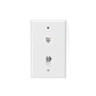 Leviton 40259-W White 4-Cond Combo Jack