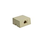 Leviton 40278-SBI Ivory 8Terminal Surface Mount Jack