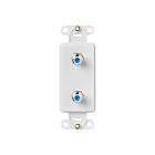 Leviton 40682-W White Duplex Catv Jack