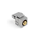 Leviton 40735-RYG Gray Video Yellow Inset Jack