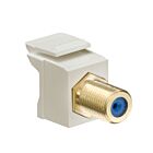 Leviton 40831-FIG Coupler F-Connector Gold Plated Ivory