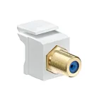 Leviton 40831-FWG White Quickport Gold Plated F-Connector