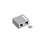 Leviton 41089-2GP Smbox 2-Port Plenum Gray
