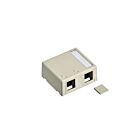 Leviton 41089-2TP Smbox 2-Port Plenum Light-Almond