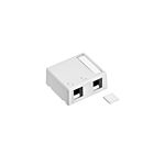Leviton 41089-2WP Smbox 2-Port Plenum White