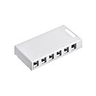 Leviton 41089-6WP White 6-Port Surface Housing