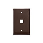 Leviton 41091-1BN Brown 1 Port Wallplate