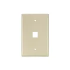 Leviton 41091-1IN Wallplate 1Port 1-Gang Midsize Ivory