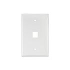Leviton 41091-1WN Wallplate 1Port 1-Gang Mid White