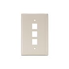 Leviton 41091-3TN 3-Port Midsize Wallplate