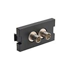 Leviton 41291-ZTE Black Zirconia Sl Duplex St Coupling