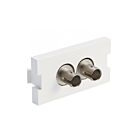 Leviton 41291-ZTW White Duplex Insert Coupling