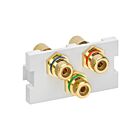 Leviton 41292-3DW Audio/Video Connecting Module