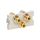 Leviton 41292-3RT 3-Pt Light Almond Coupling