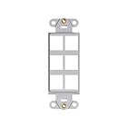 Leviton 41646-GY Gray 6 Port Decor Housing