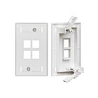 Leviton 42090-4WS 4-Port Wallplate White