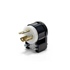 Leviton 4570-CA Locking Plug, 15 Amp, 250 Volt, Industrial Grade, Black & White