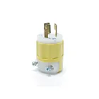 Leviton 4570-CY Yellow Locking Plug-Nm L6-15P