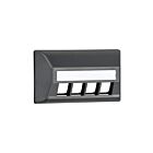 Leviton 49910-UE4 Modular Furn Weather-Proof 4-Port Universal Bk