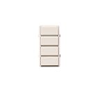 Leviton DS4KT-1PW Decora Smart 4 Button Color Change White