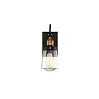 Savoy House 5-2067-51 Macauley 1-Light 60W Vintage Black with Warm Brass Outdoor Wall Lantern