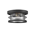 Savoy House 5-369-13-BK Barrett 2-Lights 120W Black Outdoor Flush Mount