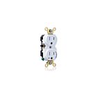 Leviton 5262-1PW 15 Amp Duplex Receptacle/Outlet, Industrial Grade, Tamper-Resistant, Self-Grounding