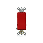 Leviton 5624-2R Rocker Quiet Switch Red