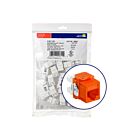 Leviton 5G110-BO5 Orange Cat 5E+ Jack