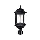 Nuvo Lighting 60-6115 1-Light Matte Black Outdoor Post Light