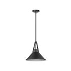 Nuvo Lighting 60-7645 Zelda 1-Light Black Rod Pendant