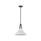 Nuvo Lighting 60-7647 Zelda 1-Light Black Rod Pendant