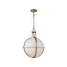 Nuvo Lighting 60-7665 Lincoln 1-Light Matte White Chain Pendant