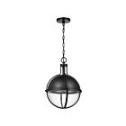 Nuvo Lighting 60-7675 Lincoln 1-Light Matte Black Chain Pendant