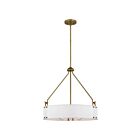 Nuvo Lighting 60-7691 Halter 4-Lights Natural Brass Rod Pendant