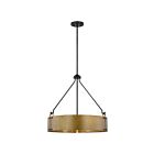 Nuvo Lighting 60-7693 Halter 4-Lights Matte Black Rod Pendant