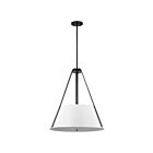Nuvo Lighting 60-7697 Brewster 3-Lights Black Rod Pendant