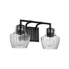 Nuvo Lighting Destin 60-7702 2-Lights Black Vanity Light