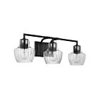 Nuvo Lighting Destin 60-7703 3-Lights Black Vanity Light