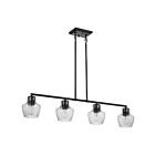Nuvo Lighting 60-7704 Destin 4-Lights Black Rod Pendant