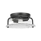 Nuvo Lighting 60-7810 Glacier 2-Lights Matte Black Flush Mount