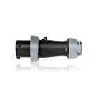 Leviton 460P5WLEV 60 Amp Pin & Sleeve Plug-Black
