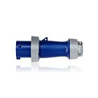 Leviton 460P9WLEV 60 Amp Pin & Sleeve Plug-Blue