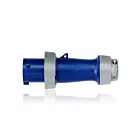 Leviton 360P6WLEV 60 Amp Pin & Sleeve Plug-Blue
